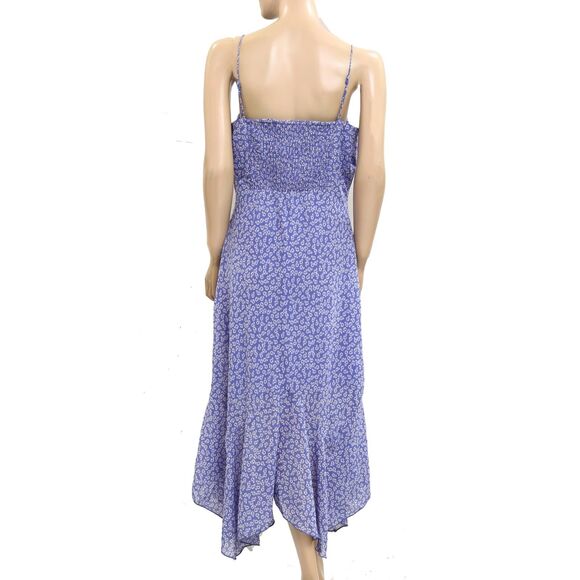 Urban Outfitter UO Scarlett Ruffle Midi Dress Smocked Cami Floral XL New 280033 - Picture 5 of 7